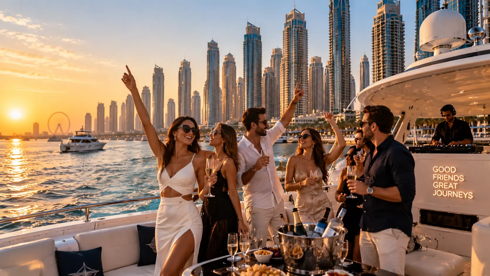 Private Yacht Party Rental in Dubai Marina — private yacht in Dubai Marina